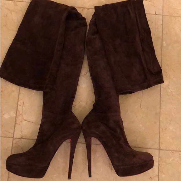 louboutin gazolina thigh high boots